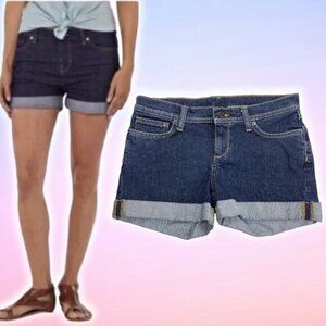 PATAGONIA Cuffed Hem Denim Shorts Sz 26 Blue